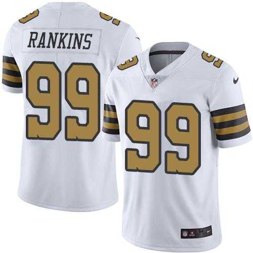 Nike Men & Women & Youth Saints 99 Sheldon Rankins White Color Rush Limited Jersey,We sell and wholesale Nike Men & Women & Youth Saints 99 Sheldon Rankins White Color Rush Limited Jersey on line form chian!
